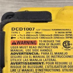 AS-IS DEWALT 20V MAX Cordless 1/2 3-Speed Hammer Drill (Tool-Only)