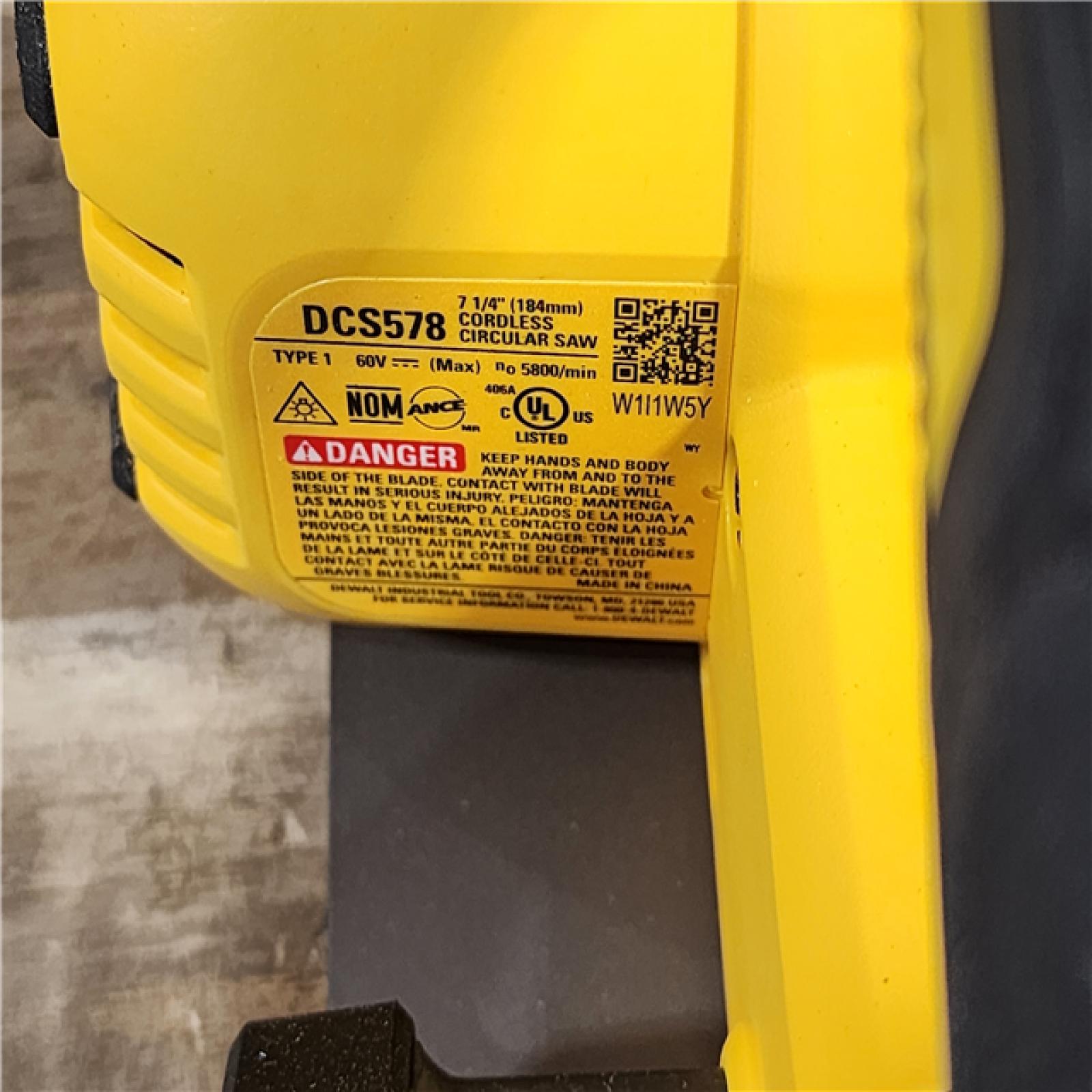 HOUSTON LOCATION - AS-IS DeWALT Flexvolt Max 7-1/4 60V Brushless Circular Saw (Tool Only)