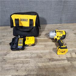HOUSTON LOCATION - AS-IS Dewalt 20V MAX Lithium-Ion Cordless 1/2 in. Impact Wrench Kit W/ BATTERY & CHARGER