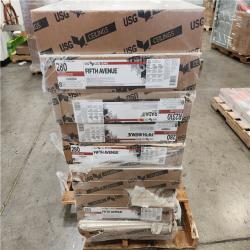 Phoenix Location USG Ceilings 2 ft. x 4 ft. Fifth Avenue White Square Edge Lay-In Ceiling Tile, Case of 8 (640 sq. ft.) 10 Pack
