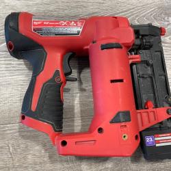 AS-IS Milwaukee 12-Volt 23-Gauge Lithium-Ion Cordless Pin Nailer (Tool-Only)