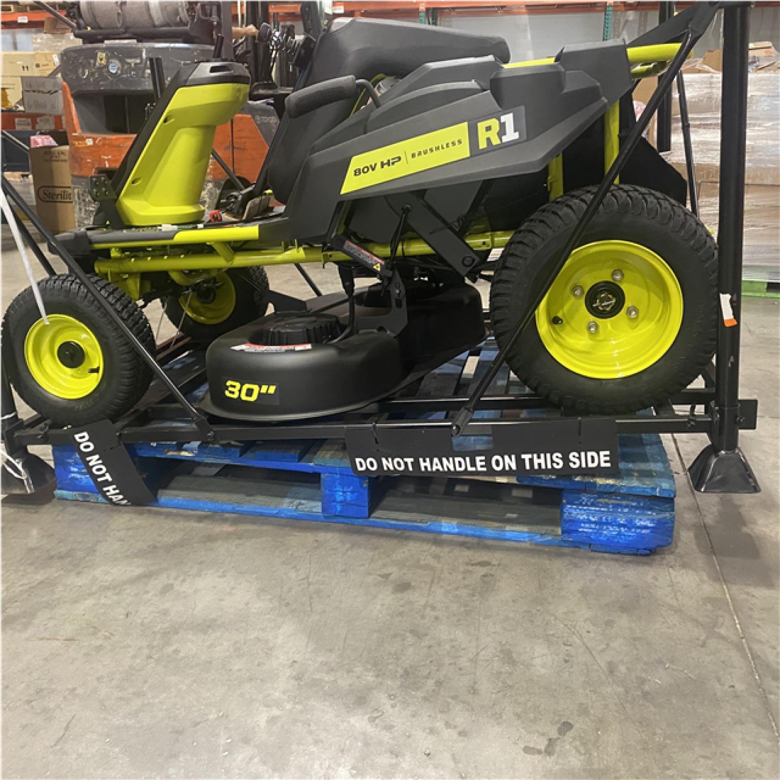 Dallas Location - As-Is R1 80V HP Brushless 30” Riding Lawn Mower Kit