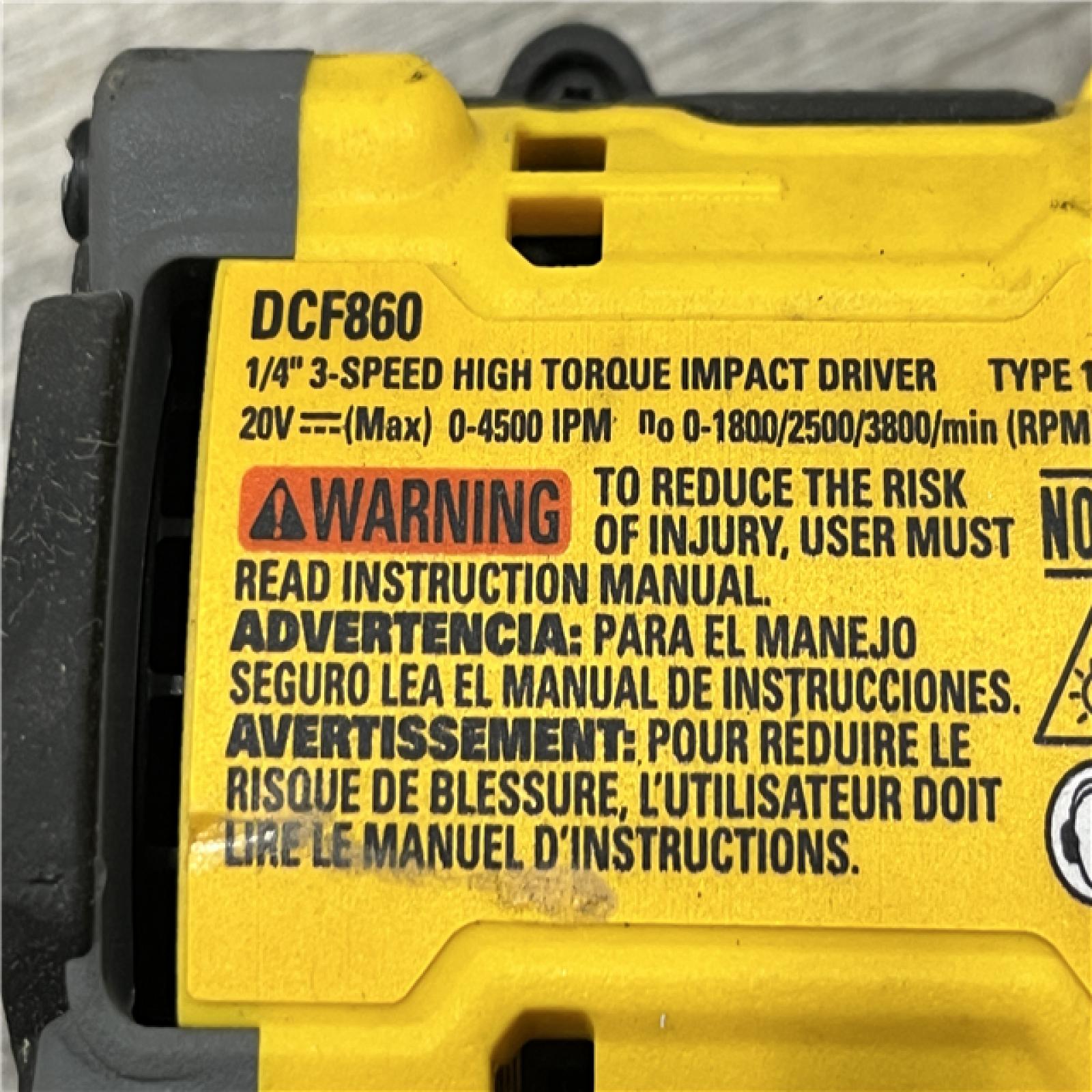 AS-IS DEWALT 20V MAX XR Cordless Impact Driver (Tool Only)