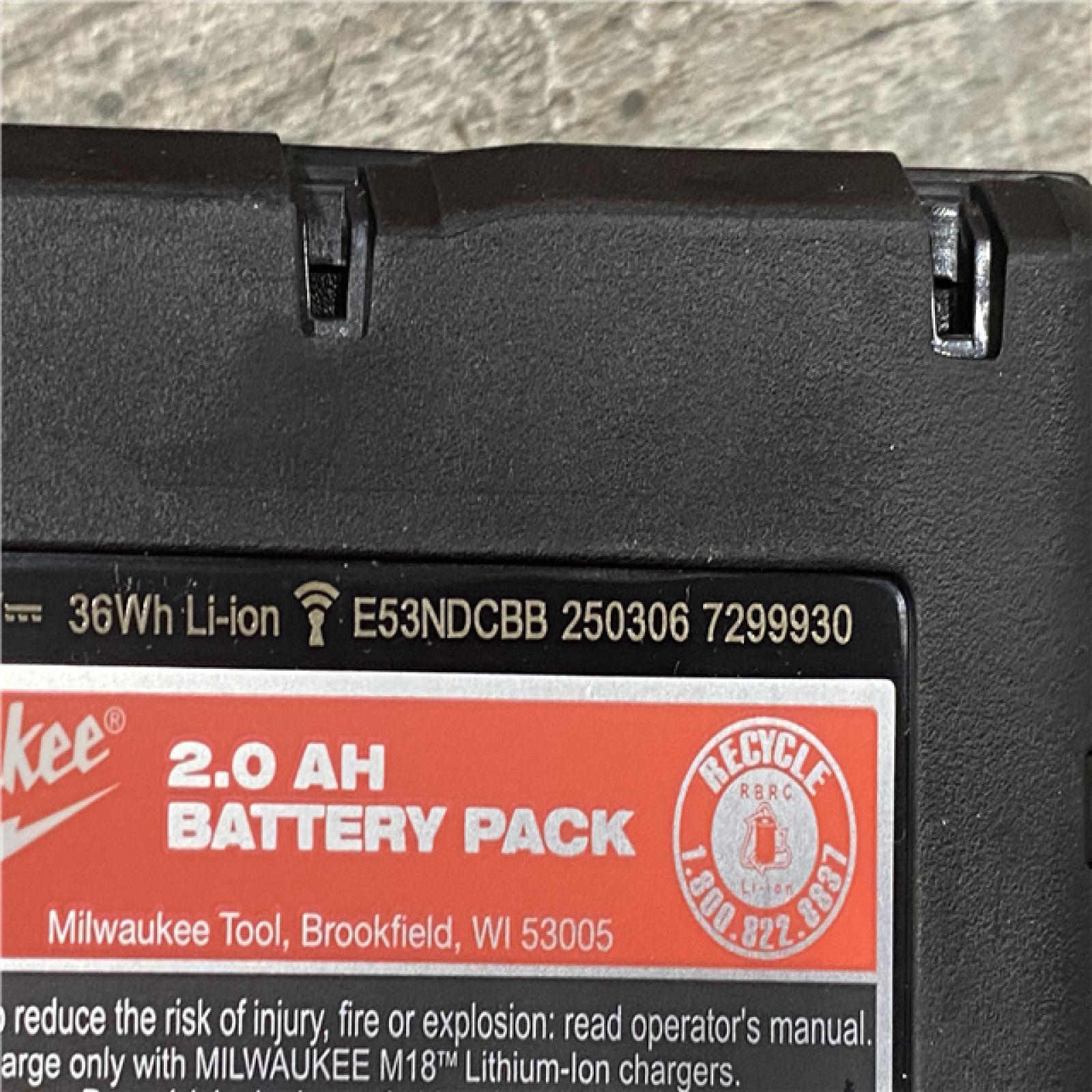 AS-IS Milwaukee 18V Lithium-Ion Brushless Cordless 1/2 in. Compact Hammer Drill/Driver Kit