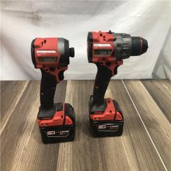 AS-IS Milwaukee FUEL 18V Lithium-Ion Brushless Cordless Hammer Drill and Impact Driver Combo Kit