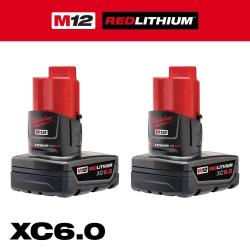 NEW - Milwaukee 12V Lithium-Ion XC Extended Capacity Battery Pack 6. 0Ah (2-Pack)