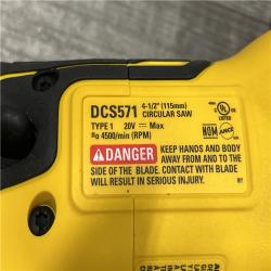 AS-IS DEWALT ATOMIC 20V MAX Cordless Brushless 4-1/2 in. Circular Saw (Tool Only)