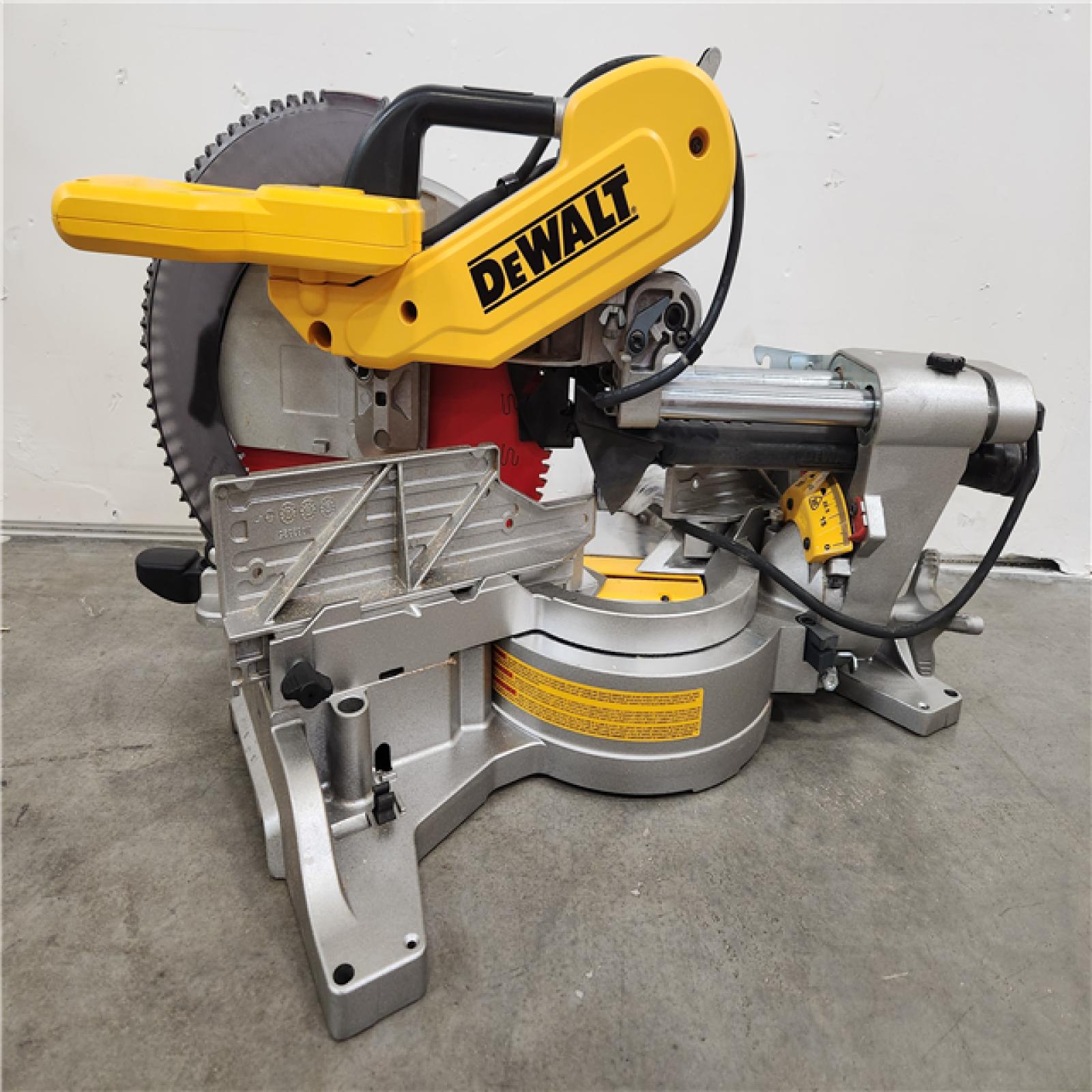 Phoenix Location Like NEW DEWALT 15 Amp Corded 12 in. Double Bevel Sliding Compound Miter Saw with XPS technology, Blade Wrench and Material Clamp DWS780
