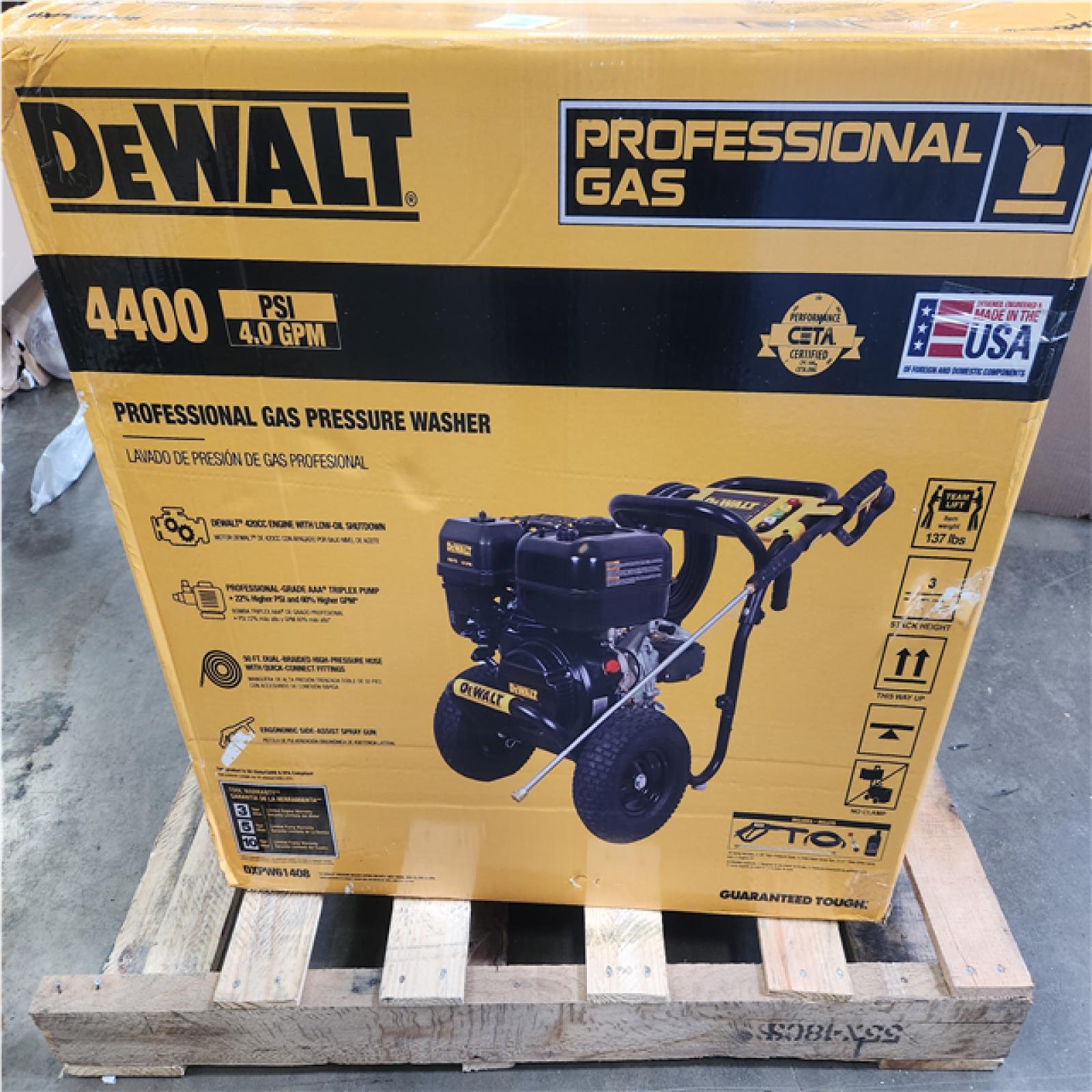 Phoenix LIKE NEW DEWALT 4400 PSI 4.0 GPM Gas Pressure Washer with 420cc Engine, Triplex Pump, Commercial Cold Water Power Washer