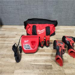 HOUSTON LOCATION - AS - IS Milwaukee 12-Volt Lithium-Ion Brushless Cordless Subcompact Drill and Impact Driver Combo Kit