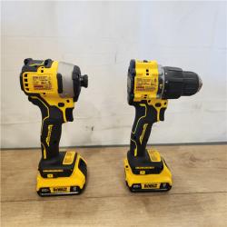 AS-IS- DeWalt 20V MAX Atomic 20 V Cordless Brushless 2 Tool Combo Kit