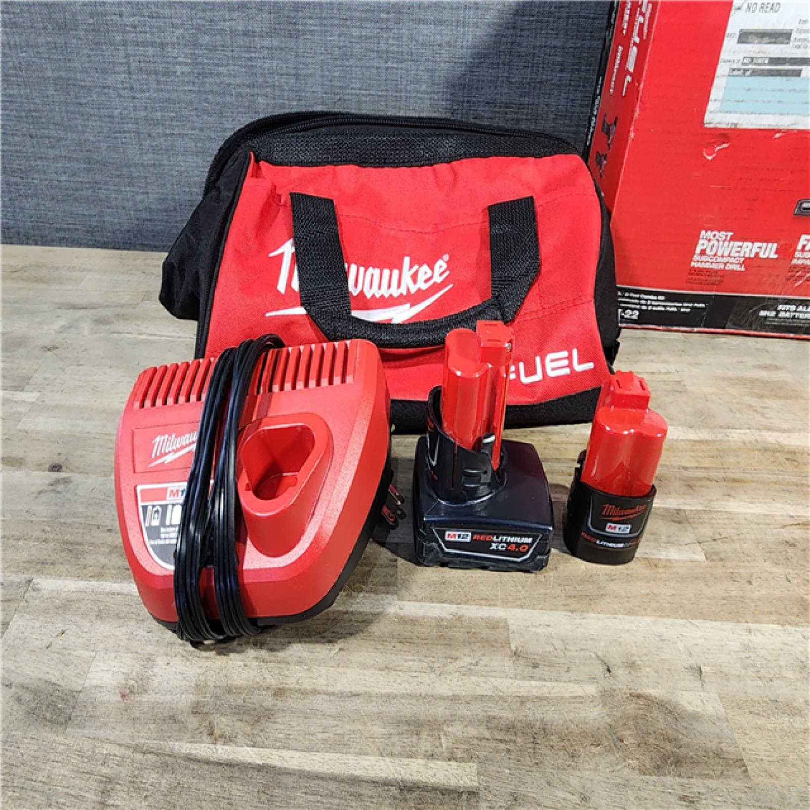 HOUSTON LOCATION - AS-IS Milwaukee 3497-22 12V Brushless Hammer Drill and Impact Driver Combo Kit