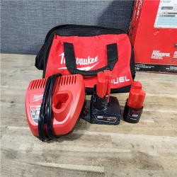 HOUSTON LOCATION - AS-IS Milwaukee 3497-22 12V Brushless Hammer Drill and Impact Driver Combo Kit