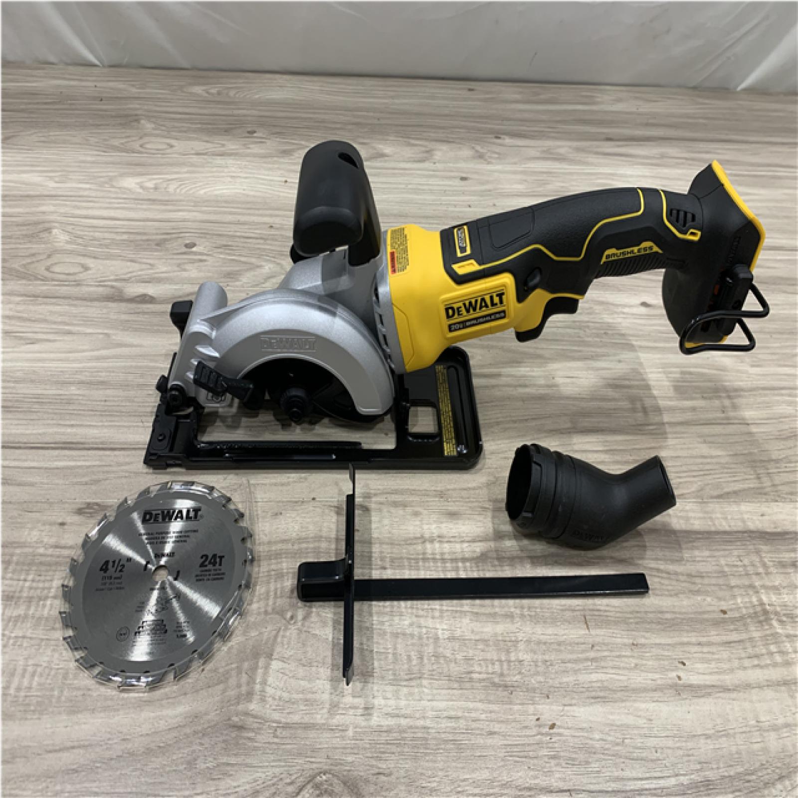 AS-IS DEWALT ATOMIC 20V MAX Cordless Brushless 4-1/2 in. Circular Saw (Tool Only)