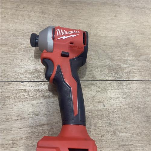 AS-IS Milwaukee  18V Lithium-Ion Brushless Cordless 1/4 in. Compact Impact Driver (Tool Only)