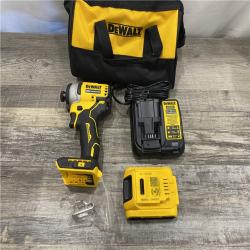 AS-IS DEWALT Atomic 20V Max Lithium-Ion Brushless Cordless Compact 1/4 in. Impact Driver Kit