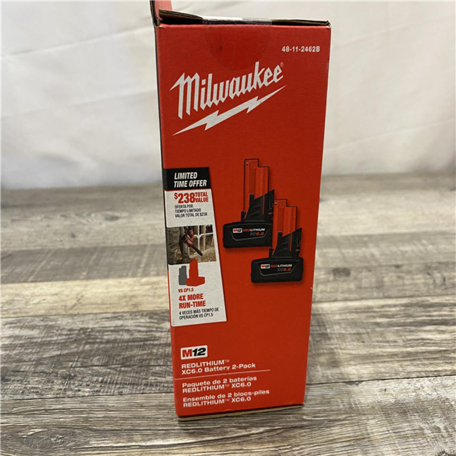 NEW - Milwaukee 12V Lithium-Ion XC Extended Capacity Battery Pack 6. 0Ah (2-Pack)