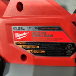 Houston Location AS-IS Milwaukee FUEL 18V Lithium-Ion Brushless Cordless Deep Cut Band Saw (Tool-Only)