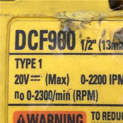 AS-IS DEWALT 20V MAX Lithium-Ion Cordless 1/2 in. Impact Wrench Kit