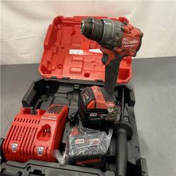 AS-IS - Milwaukee M18 FUEL 18V Lithium-Ion Brushless Cordless 1/2 in. Hammer Drill Driver Kit
