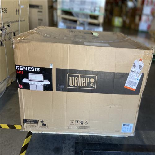 DALLAS LOCATION - Weber Genesis S-415 4-Burner Liquid Propane Gas Grill in Stainless Steel