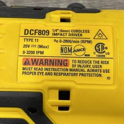 AS-IS DEWALT Atomic 20V Max Lithium-Ion Brushless Cordless Compact 1/4 in. Impact Driver Kit