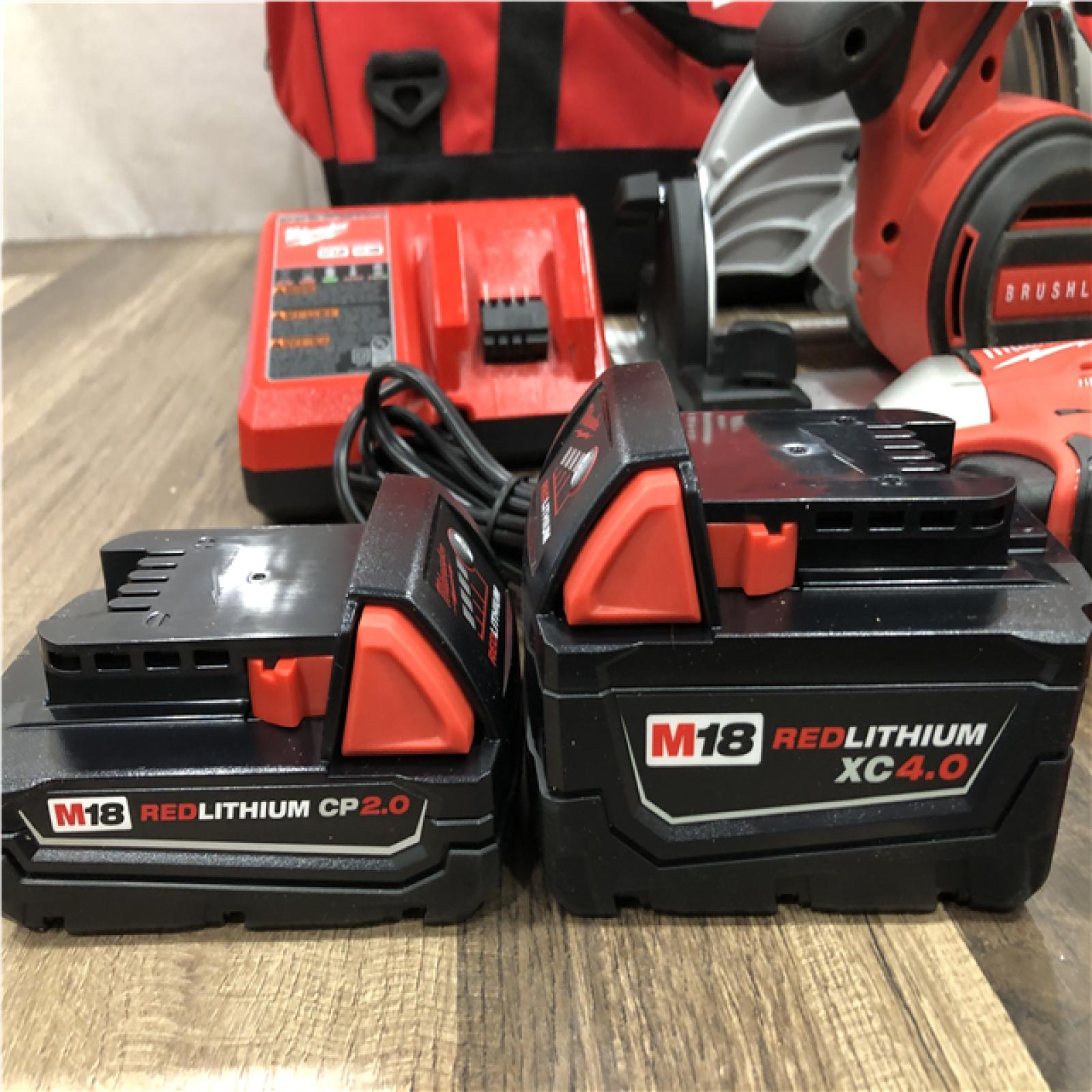 AS-IS Milwaukee M18 Cordless Brushless 4 Tool Combo Kit
