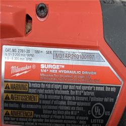 AS-IS Milwaukee FUEL SURGE 18V Lithium-Ion Brushless Cordless 1/4 in. Hex Impact Driver Kit