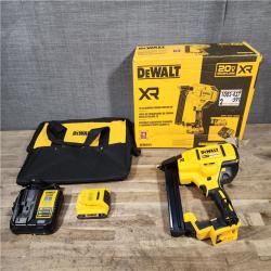 HOUSTON LOCATION - AS-IS DeWALT DCN681D1 20V MAX 18ga Cordless Brushless Narrow Crown Stapler Kit w/ BATTERY & CHARGER