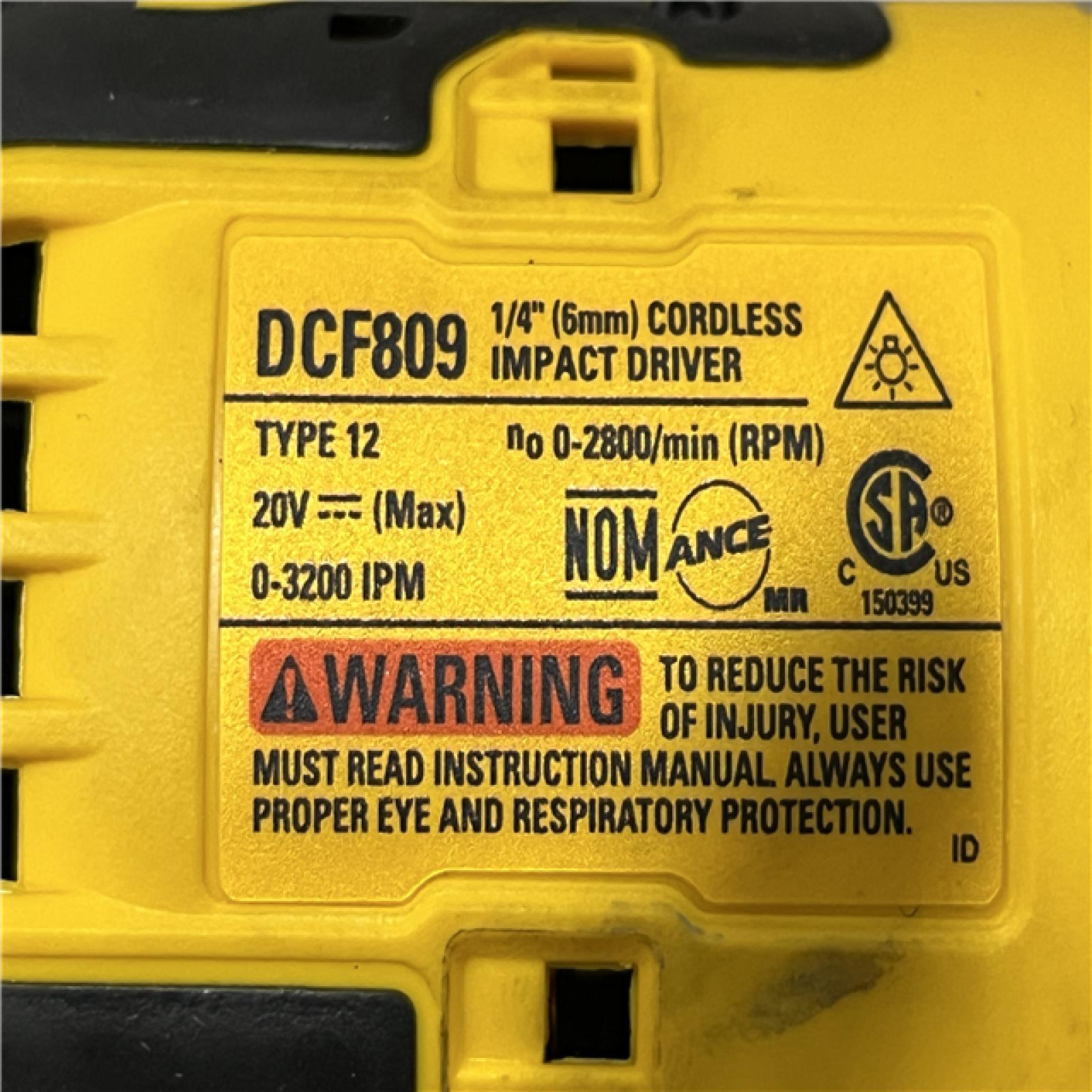 AS-IS DEWALT Atomic 20V Max Lithium-Ion Brushless Cordless Compact 1/4 in. Impact Driver Kit