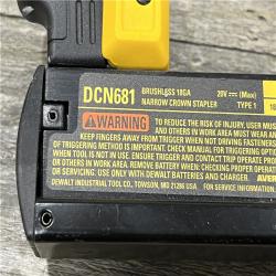 AS-IS DEWALT 20V MAX XR Lithium-Ion Cordless 18-Gauge Narrow Crown Stapler Kit