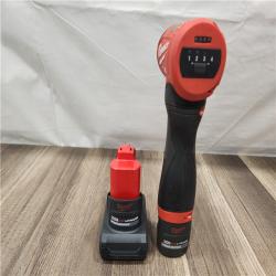 AS-IS- M12 FUEL 12V Lithium-Ion Brushless Cordless 1/4 in. Right Angle Die Grinder Kit W/ 5.0 Ah & 2.5 Ah Batteries