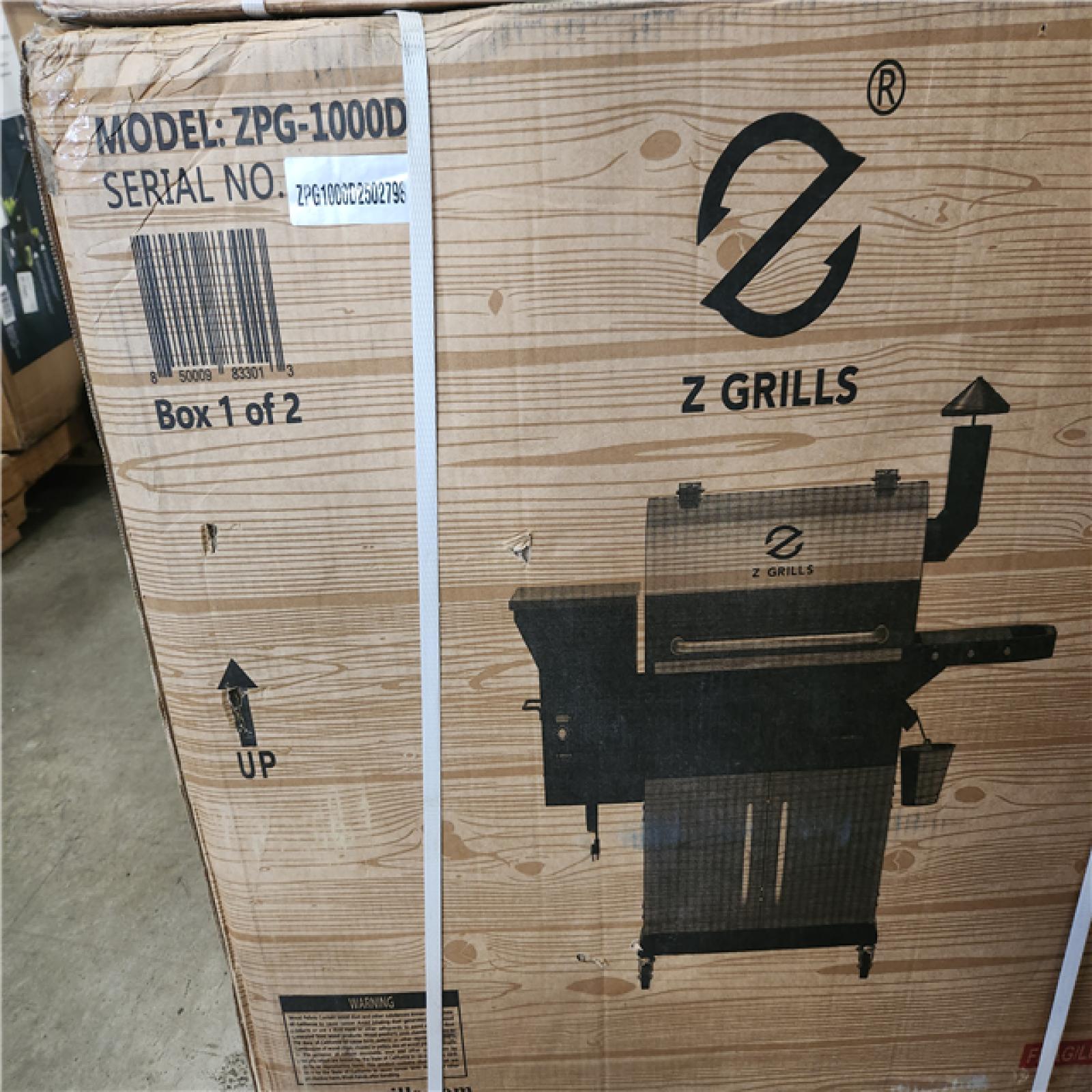 Phoenix NEW Z GRILLS 1056 sq. in. Pellet Grill and Smoker in Bronze with Storage Cabinet  Includes Cover
