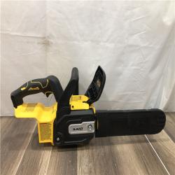 AS-IS DEWALT 20-Volt MAX 12 in. Brushless Cordless Battery Powered Chainsaw Kit