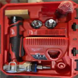 LIKE NEW! - Milwaukee M12 12-Volt Lithium-Ion Cordless ProPEX Expansion Tool Kit with (2) 1.5Ah Batteries  (3) Expansion Heads and Hard Case