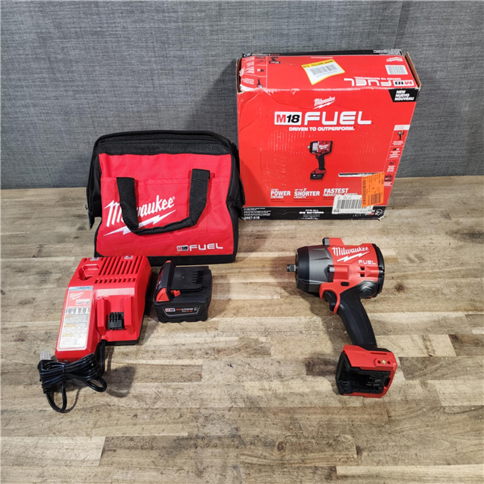 HOUSTON LOCATION - AS-IS Milwaukee FUEL 18V Lithium-Ion Brushless Cordless 1/2 in. Impact Wrench w/Friction Ring Kit