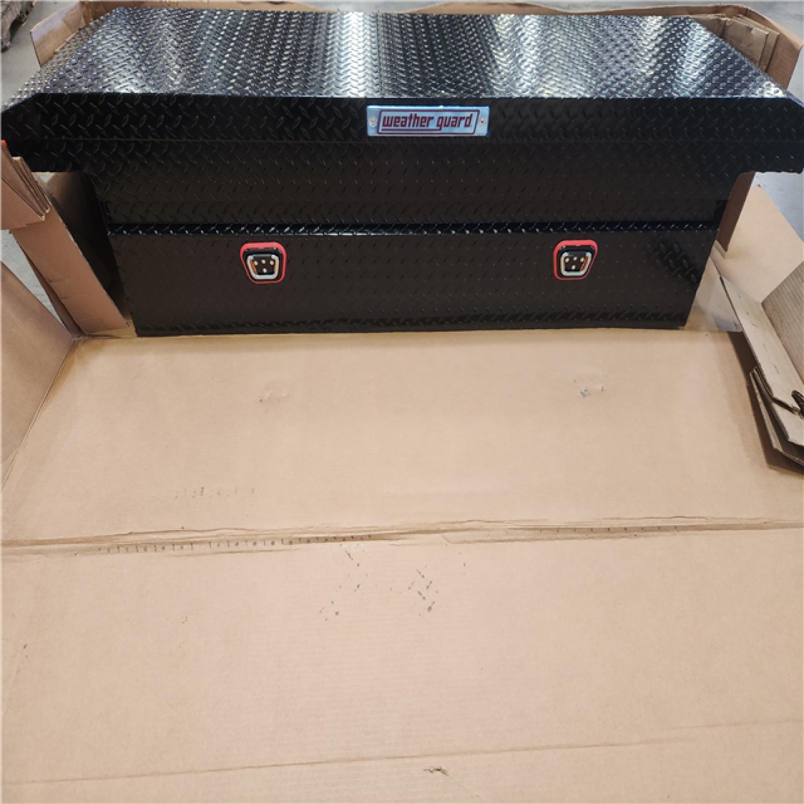 Phoenix NEW Weather Guard Crossover Truck Tool Box in Aluminum w/ Low-Profile  72 in. Full-Size  in Gloss Black