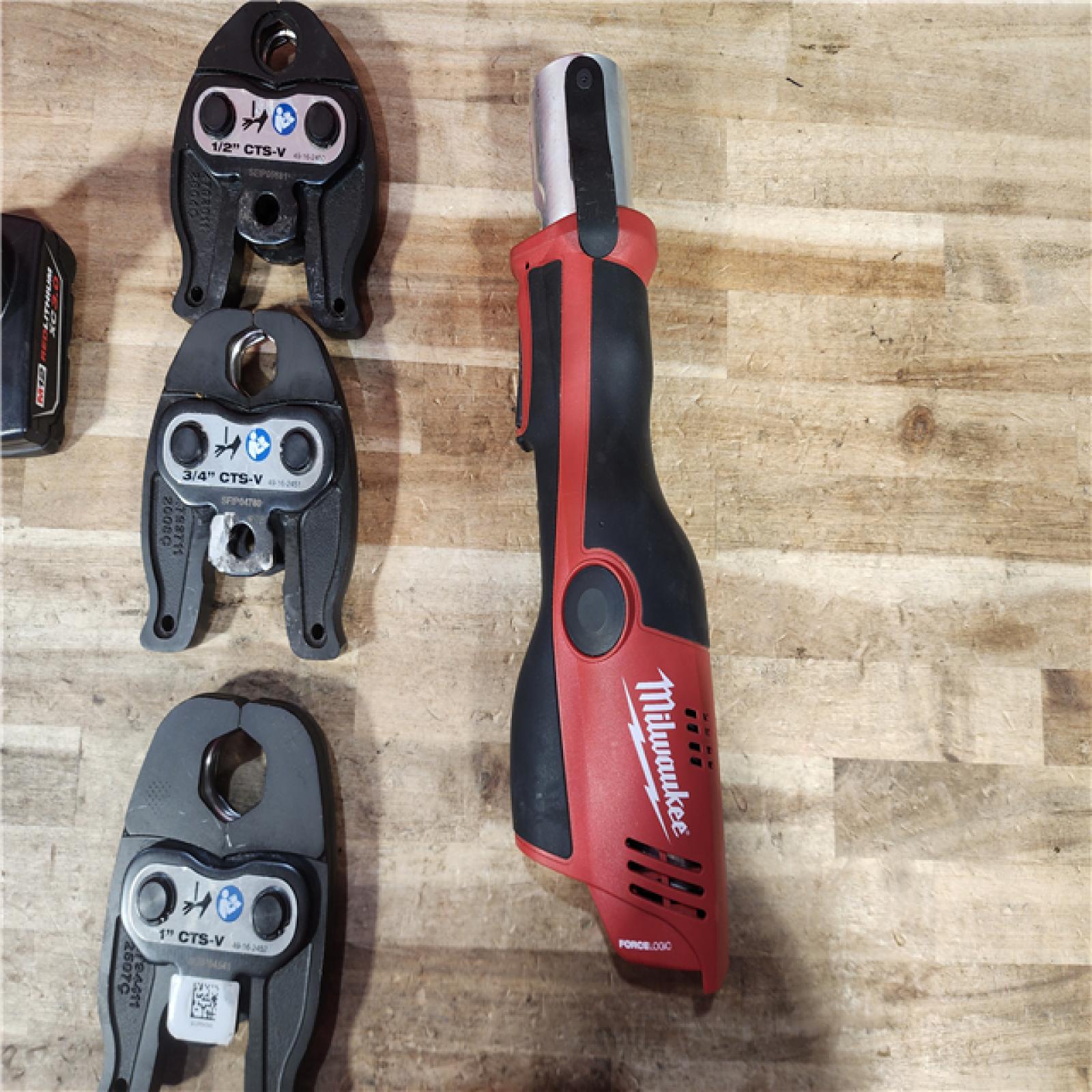 HOUSTON LOCATION - AS - IS Milwaukee 12-Volt Lithium-Ion Force Logic Cordless Press Tool Kit