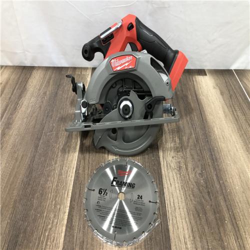 AS-IS Milwaukee FUEL 18V Lithium-Ion Brushless Cordless 6-1/2 in. Circular Saw (Tool-Only)
