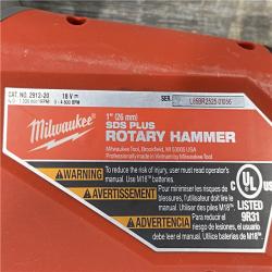 AS-IS Milwaukee FUEL 18V Lithium-Ion Brushless Cordless 1 in. SDS-Plus Rotary Hammer (Tool-Only)