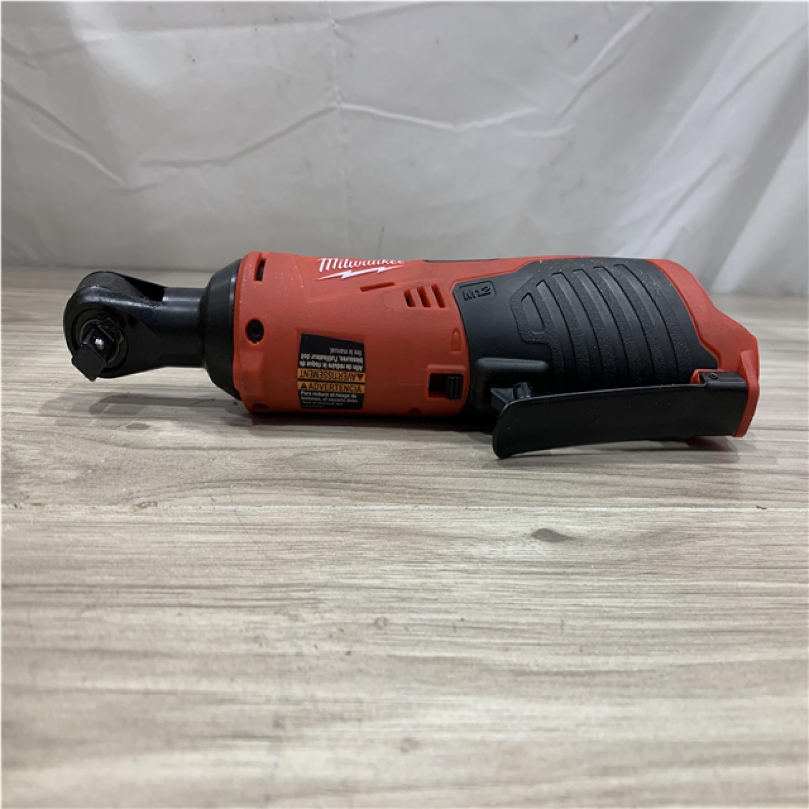 AS-IS Milwaukee 12V Lithium-Ion Cordless 3/8 in. Ratchet (Tool-Only)