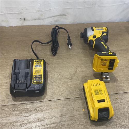 AS-IS DEWALT Atomic 20V Max Lithium-Ion Brushless Cordless Compact 1/4 in. Impact Driver Kit