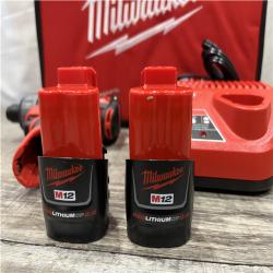 AS-IS Milwaukee FUEL 12-Volt Lithium-Ion Brushless Cordless 1/4 in. Hex 2-Speed Screwdriver Kit