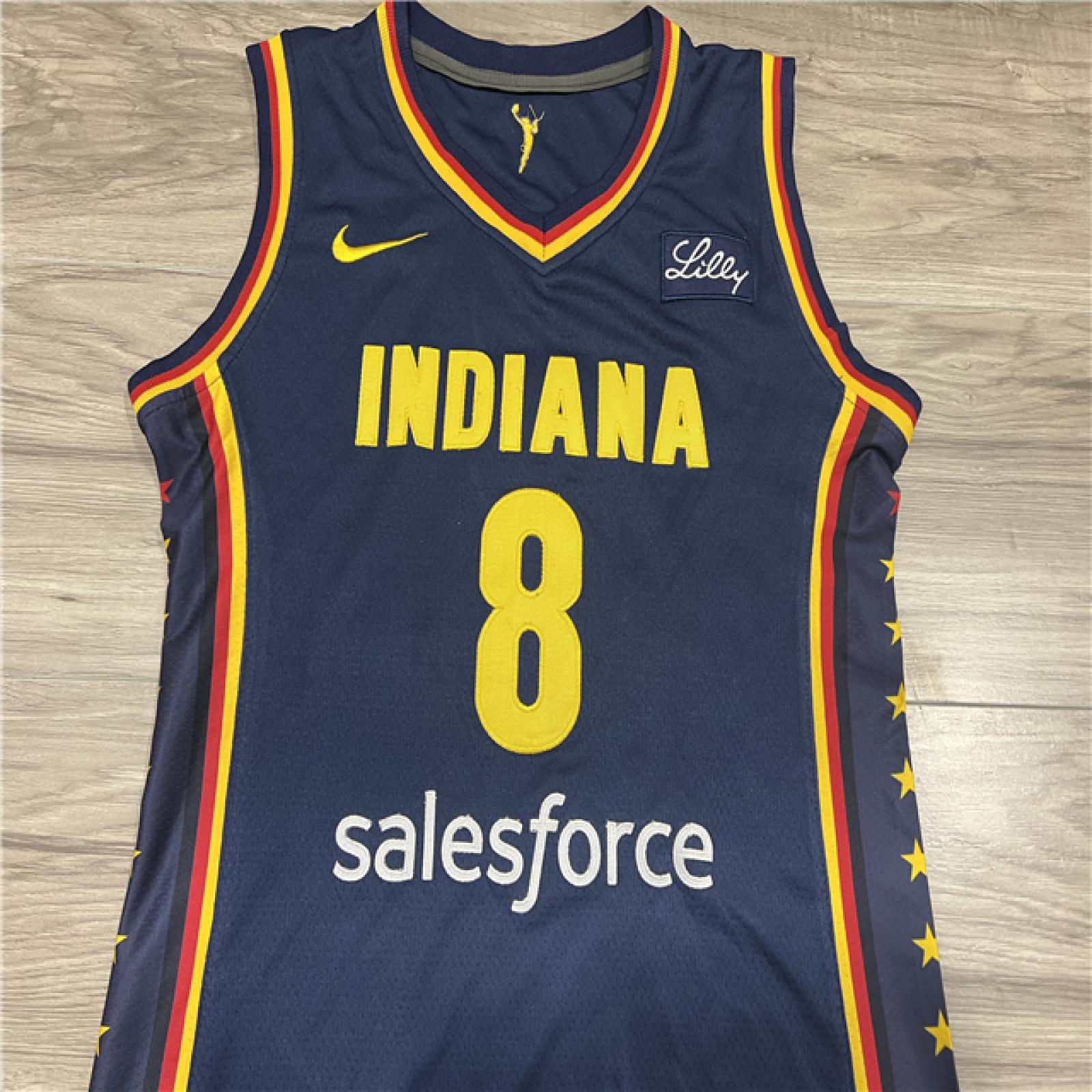 Indiana Fever Jersey Feature The Eli Lilly Logo