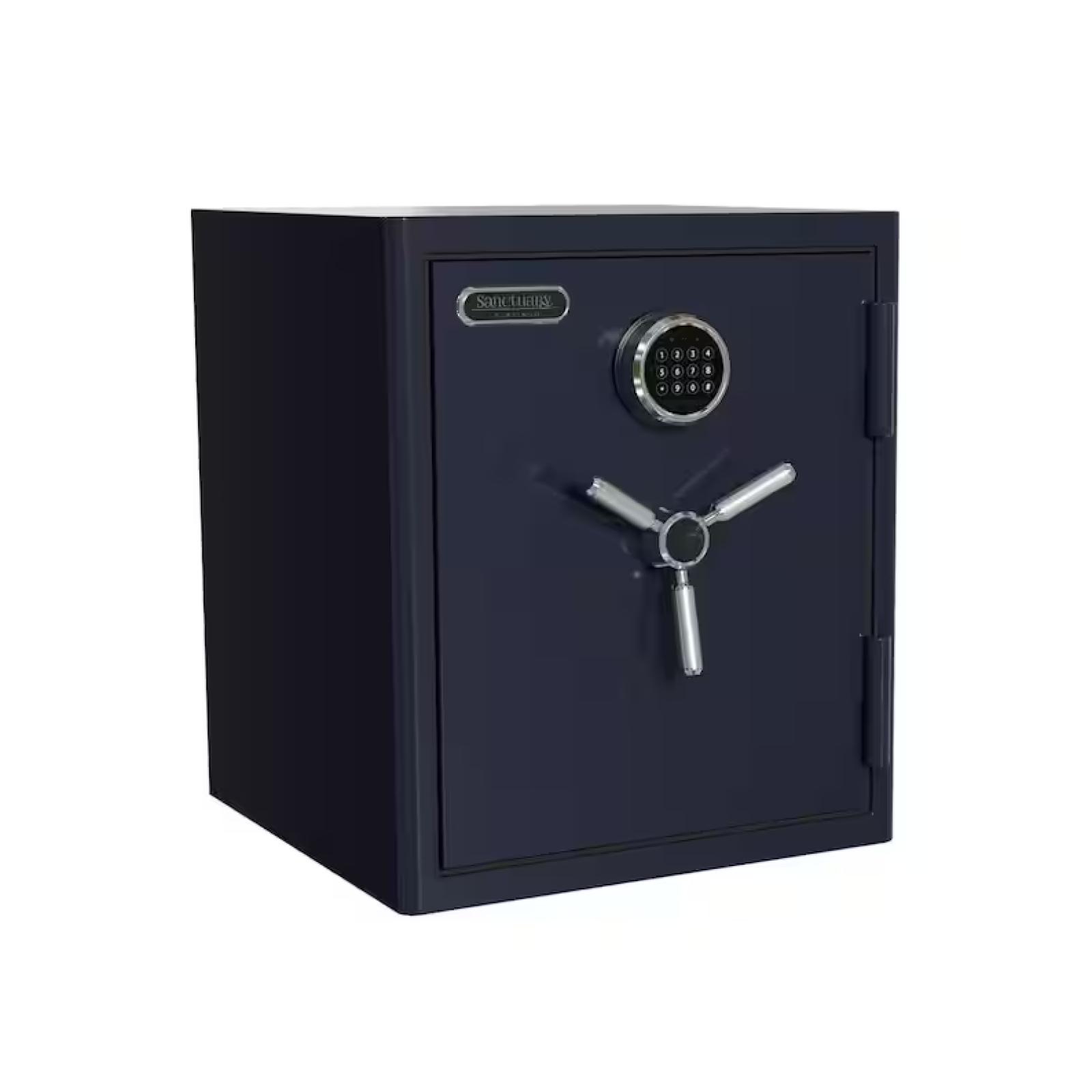 DALLAS LOCATION - SANCTUARY Sanctuary Platinum 3.32 cu. ft. Fireproof and Waterproof Home and Office Safe  Navy Blue