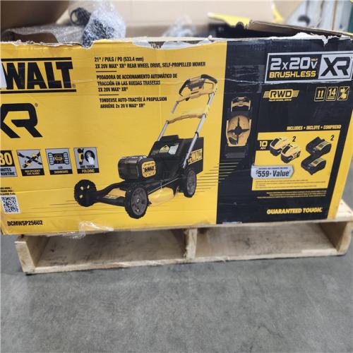 Dallas Location - As-Is 	2x20V MAX 21 in. Cordless Battery Powered Self Propelled Lawn Mower Kit with (2) 10 Ah Batteries and Chargers
