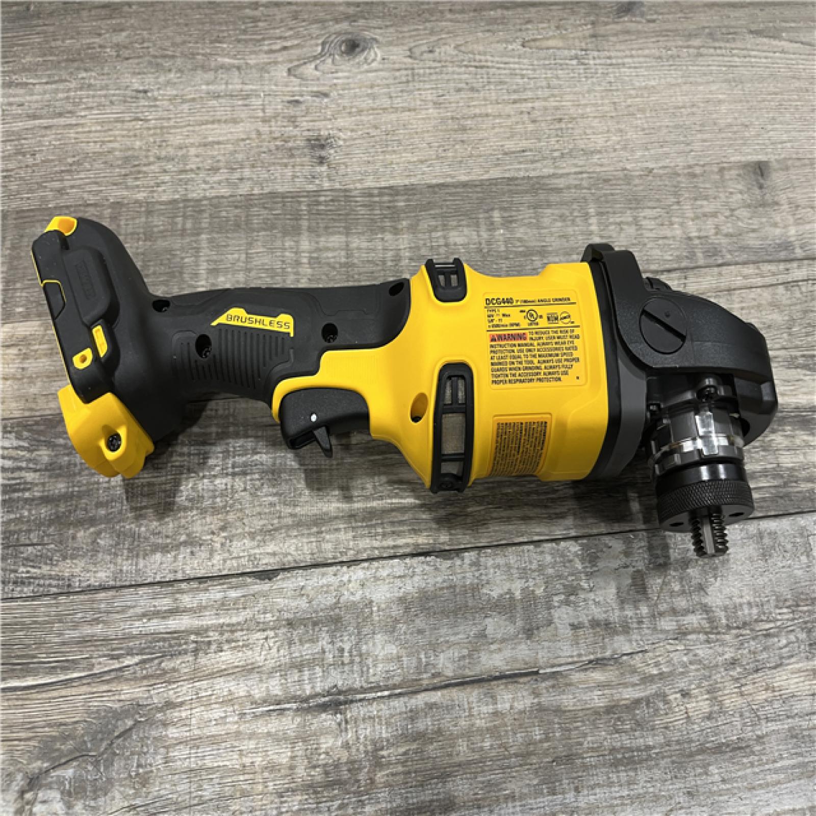 AS-IS DEWALT FLEXVOLT 60V Cordless 7 in. Angle Grinder (Tool-Only)