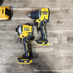 HOUSTON LOCATION - AS-IS Dewalt DCK225D2 20V MAX ATOMIC Brushless Compact Lithium-Ion 1/2 in. Cordless Drill Driver and 1/4 in. Impact Driver Combo Kit with 2 Batteries 2 Ah