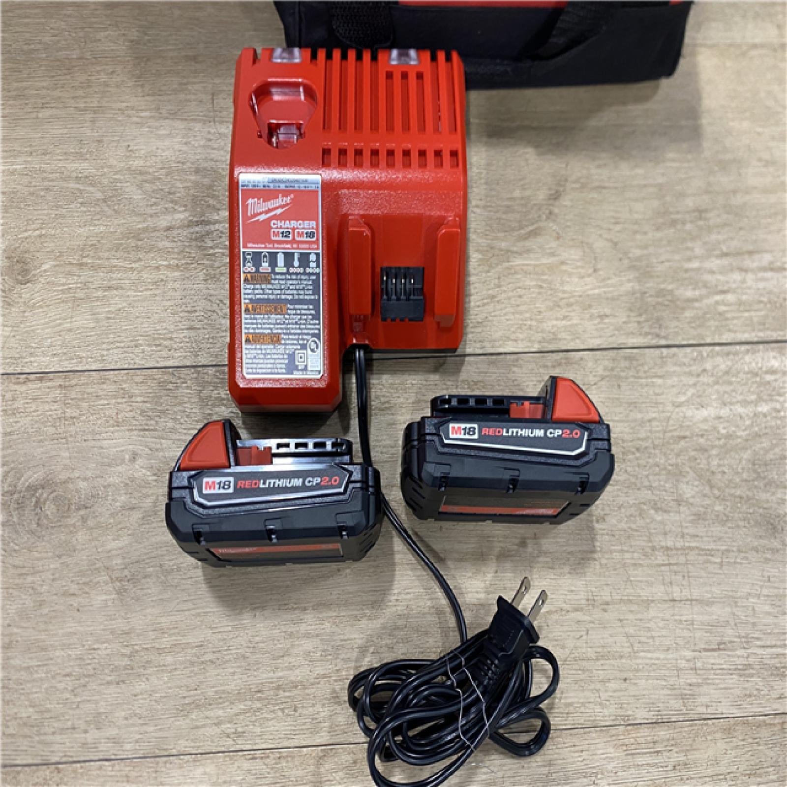 AS-IS Milwaukee 18V Lithium-Ion Brushless Cordless Compact Drill/Impact Combo Kit