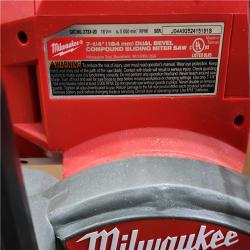 HOUSTON LOCATION - AS-IS Milwaukee M18 FUEL 7-1/4 in. Cordless Brushless Dual-Bevel Sliding Compound Miter Saw (Tool Only)